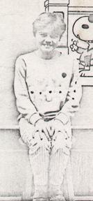 [Photo: Jessica Oldham, 5th Grade Portrait, Faded B&W]