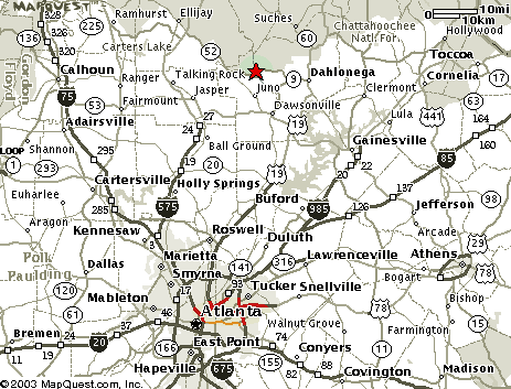 [Map Showing Forrest Hills in Relation to Atlanta]